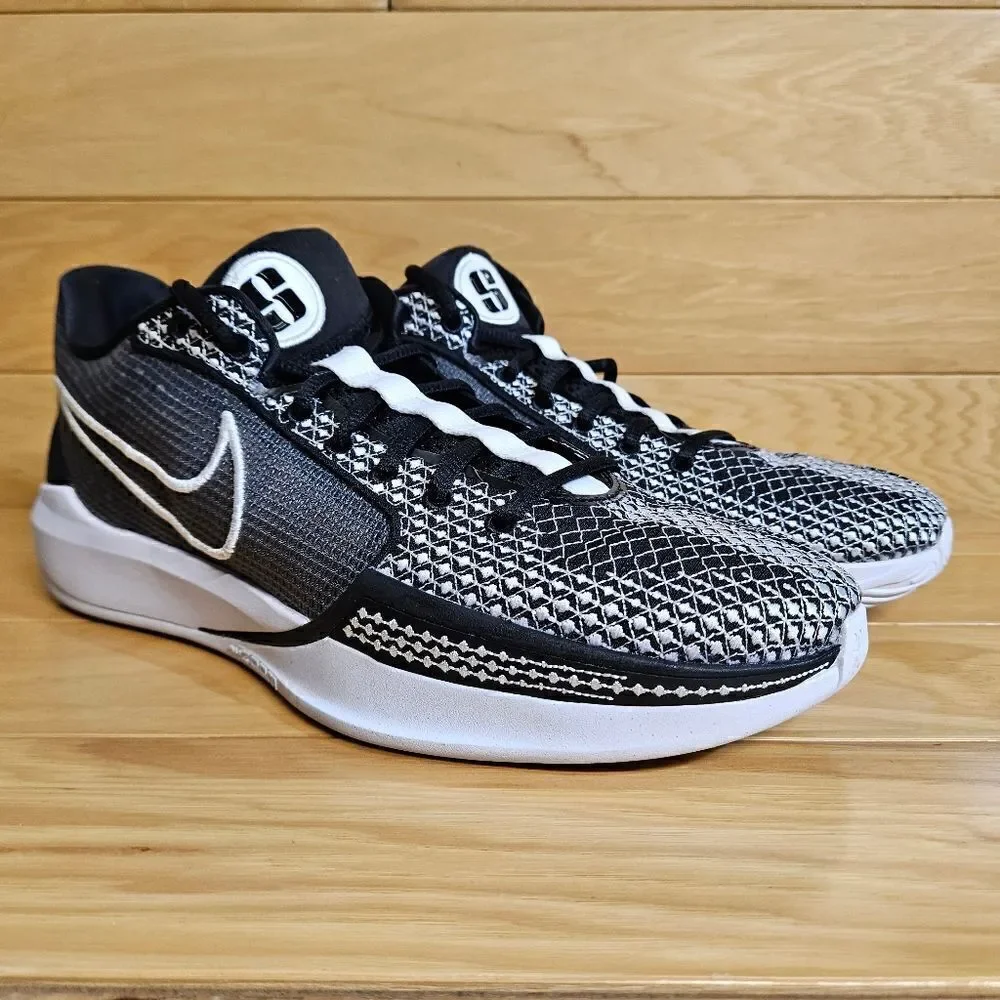 Nike Sabrina 1 TB Women's Size 11 Black White Basketball Shoes FQ3391-002